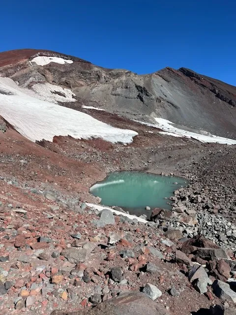 The scree field on the way up